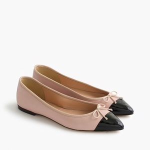 NWT NIB J.Crew Gemma Captoe Flats - Pale Petal
